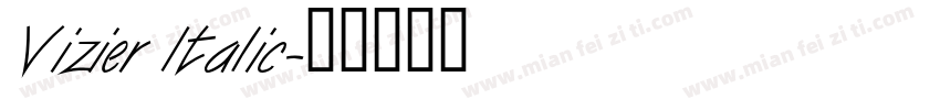 Vizier Italic字体转换